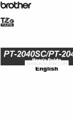 Brother PT-2040SC Manual do utilizador