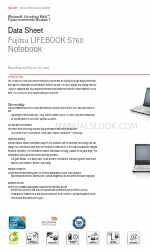 Fujitsu Lifebook S760 Ficha de dados