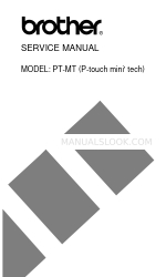 Brother PT-MT (P-touch mini ' tech) Service-Handbuch