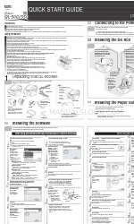 Brother QL 550 - P-Touch B/W Direct Thermal Printer Schnellstart-Handbuch