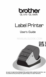 Brother QL 570 - P-Touch B/W Direct Thermal Printer Benutzerhandbuch