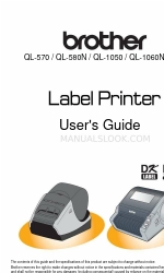 Brother QL 570 - P-Touch B/W Direct Thermal Printer Benutzerhandbuch