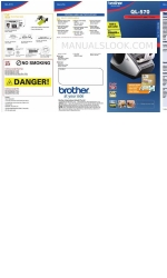 Brother QL 570 - P-Touch B/W Direct Thermal Printer Benutzerhandbuch