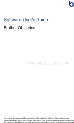 Brother QL 650TD - P-Touch B/W Direct Thermal Printer Manuel de l'utilisateur du logiciel