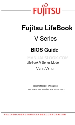 Fujitsu LifeBook V700 Посібник з біосу