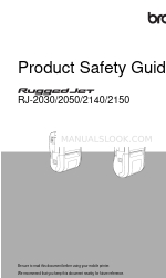 Brother RuggedJet RJ-2140 Handbuch zur Produktsicherheit