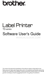 Brother TD-4000 Benutzerhandbuch der Software