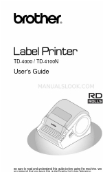 Brother TD-4000 Benutzerhandbuch