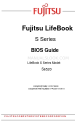 Fujitsu S6520 - LifeBook - Core 2 Duo 2.4 GHz 바이오스 매뉴얼