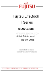 Fujitsu T1010 - LifeBook Tablet PC Посібник з біосу