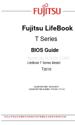 Fujitsu T2010 - LifeBook Tablet PC Manual Bios