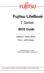 Fujitsu T5010 - LifeBook Tablet PC Manual Bios