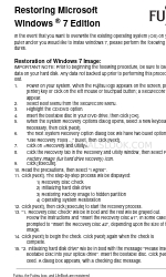 Fujitsu T5010 - LifeBook Tablet PC Manual de restauración