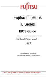 Fujitsu U820 - LifeBook Mini-Notebook - Atom 1.6 GHz Manual Bios