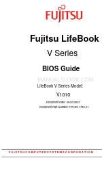 Fujitsu V1010 - LifeBook - Core 2 Duo 1.6 GHz Bios Manual