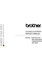 Brother FAX 4750 Manuale di servizio