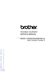 Brother FAX 580MC Servicehandleiding