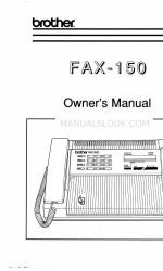 Brother FAX-150 Owner's Manual