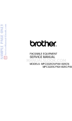 Brother FAX-1820C Manuel d'entretien