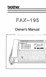 Brother FAX-195 Manuale d'uso