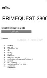 Fujitsu PRIMEQUEST 2800B3 System Configuration Manual