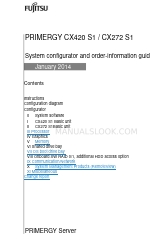 Fujitsu PRIMERGY CX272 S1 Konfigurator systemu i podręcznik informacji o zamówieniach