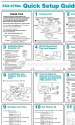 Brother FAX-5750e 빠른 설정 매뉴얼