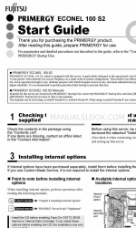 Fujitsu Primergy ECONEL 100 S2 Manual de início