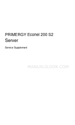 Fujitsu PRIMERGY Econel 200 S2 Manual do suplemento de serviço