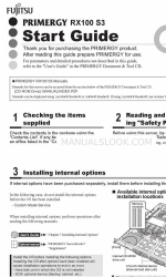 Fujitsu Primergy RX100 S3 Start Handbuch