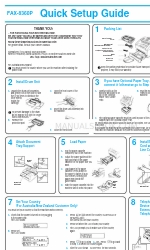 Brother FAX-8360P Quick Setup Manual