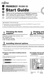 Fujitsu PRIMERGY RX200 S3 Mulai Manual