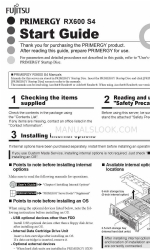 Fujitsu Primergy RX600 Manual de inicio