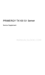 Fujitsu PRIMERGY TX100 S1 Manual del suplemento de servicio