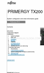 Fujitsu PRIMERGY TX200 S7 Configurador de sistemas e manual de informações sobre encomendas