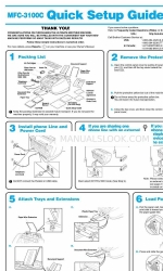 Brother MFC 3100C - Inkjet Multifunction 빠른 설정 매뉴얼