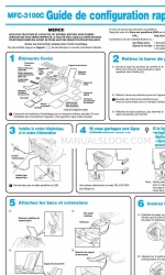 Brother MFC 3100C - Inkjet Multifunction (프랑스어) 빠른 구성 매뉴얼