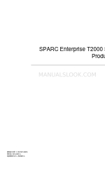 Fujitsu SPARC Enterprise T2000 プロダクトノート