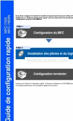 Brother MFC 7820N - Network Monochrome Laser Multifunction Center (français) Manual De Configuration Rapide
