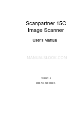 Fujitsu CG01000-464802 - Scan Partner 15c Color 15ppm-bl 30 Bit SCSI Cent50 Adf Lgl Podręcznik użytkownika