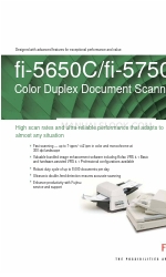 Fujitsu fi 5750C - Document Scanner Broşür ve Teknik Özellikler