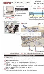Fujitsu fi 5750C - Document Scanner Instruções de limpeza
