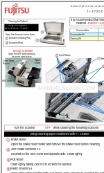 Fujitsu fi 5750C - Document Scanner Instruções de limpeza