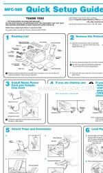 Brother MFC-580 Manual de configuração rápida