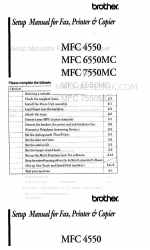 Brother MFC-7550MC Setup-Handbuch