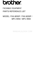 Brother MFC-9050 Parts Reference List