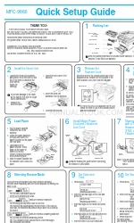 Brother MFC-9880 빠른 설정 매뉴얼