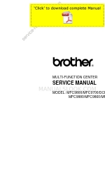 Brother MFC9860 Manuale di servizio