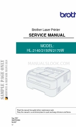 Brother HL-2150N Service-Handbuch