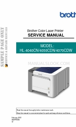 Brother HL-4070CDW Manual de servicio